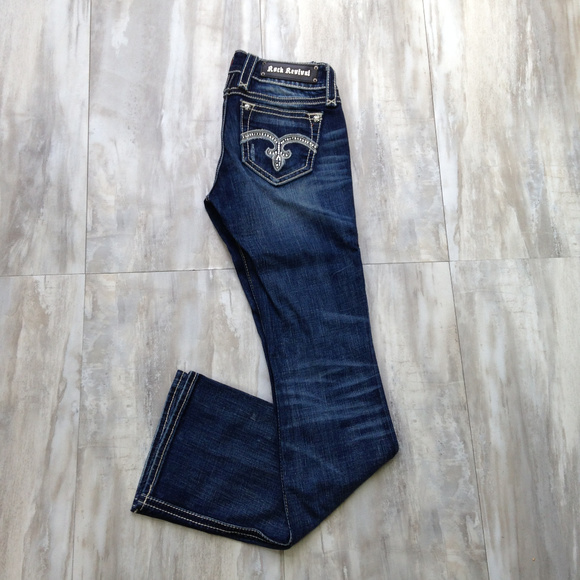 Rock Revival Denim - Rock Revival Distressed "Alanis" Boot Cut Jeans 27